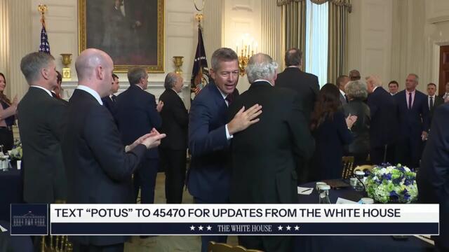 President Trump Participates in a Working Breakfast with Governors
