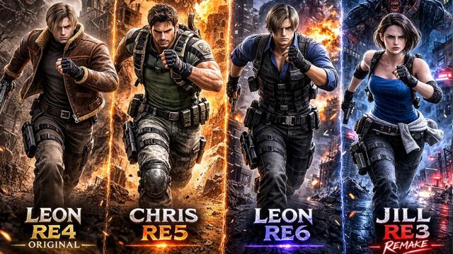 Evolution of Running Scenes in Resident Evil Games