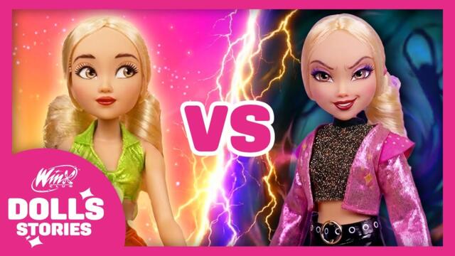 ✨ Winx Club DOLLS | STELLA and the EVIL TWIN 🖤🌟 Play with us!