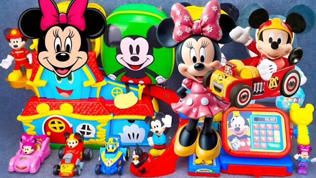 12 Minutes Satisfying Unboxing Disney Mickey Mouse Jumbo Funhouse Cash register | Review toys ASMR