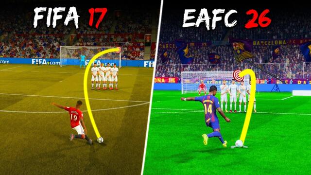 Marcus Rashford Freekick in Every FIFA | 2017 - 2026 |