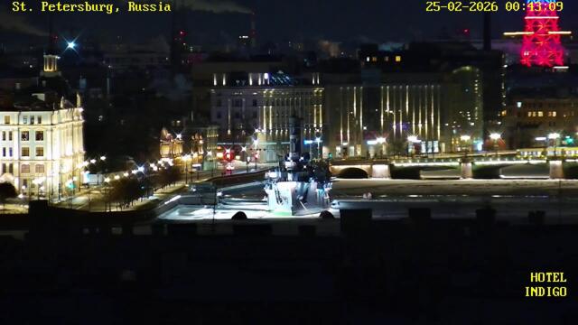 LIVE PTZ St. Petersburg Hotel Indigo. Смотровая площадка отеля Индиго Санкт-Петербург онлайн