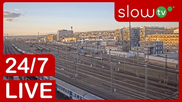 🔴 LIVE: Train Station in Libeň, Czechia | 24/7 LIVE