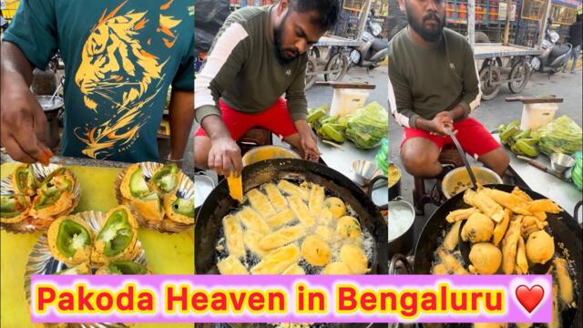 Pakoda Heaven in Bengaluru 😍🔥 Most Unique Pakode Ever! 😱 Mouth Watering Live Street Food Magic 👌🔥