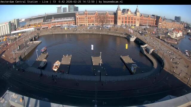 Amsterdam - Stationseiland - Centraal station (4G mobile connection)