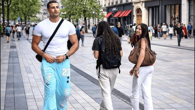 Handsome Giant Enchants the Public on the Streets! Reaction to Safir ❤️