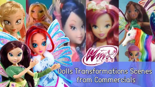 Winx Club Dolls Transformations Scenes of Toys Commercials Charmix to Crytal Sirenix & WOW Spots Ads