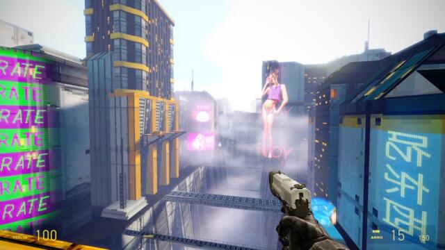 Cyberpunk Doom but it is Half-Life 2