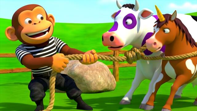 Two Monkey Thieves in Old MacDonald’s Farm! 😱 Every Animal Is Gone!  New Old MacDonald Rescue Story