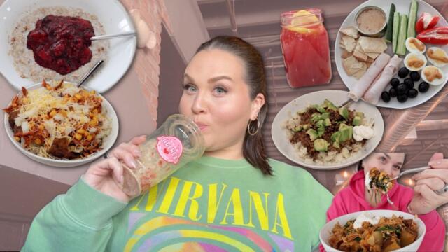 what I eat in a week // easy cozy dinners & grocery haul