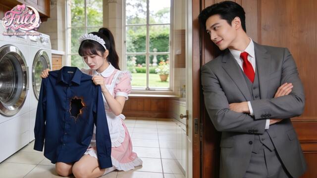 Poor Girl Ruins CEO’s Expensive Shirt&Thinks She’s Doomed,But He Sees It and Falls for Her Cuteness!