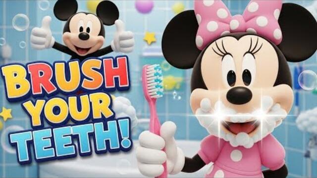Minnie Mouse Brush Your Teeth – Fun Kids Dental Hygiene Adventure! | Mickey mouse 3d animation 