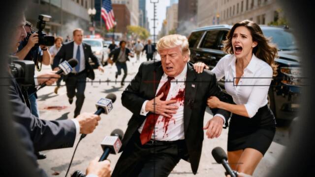 Trump in critical condition, Russian sniper shot President Trump.