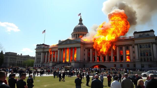 13 minutes ago, the US presidential palace in Washington was brutally destroyed by a Russian Yak-141