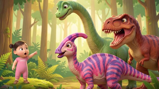 Dinosaur Names Song 🦕 | Dinosaurs for Kids | Baby Anna Kids Songs