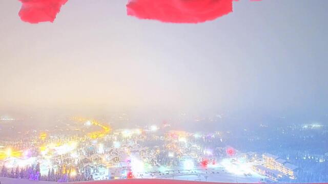 Watch Levi village from the slope (+ some Northern lights) | Hotel Levi Panorama | Lapland | Finland