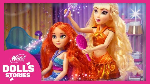✨ Winx Club DOLLS | Beauty Salon 🫧🧴 Doll Hair Wash & Dress Up!
