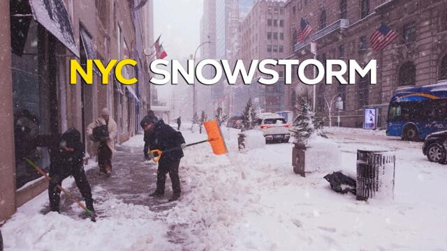 NEW YORK SNOWPOCALYPSE 2026 Manhattan Walk