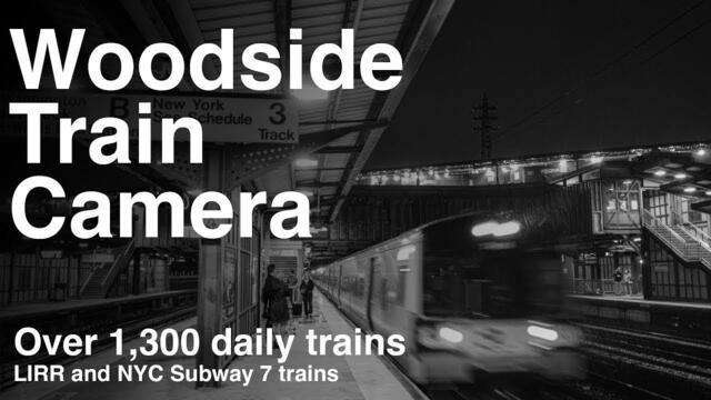 SNOWY Woodside Train Camera - Long Island Rail Road & NYC Subway