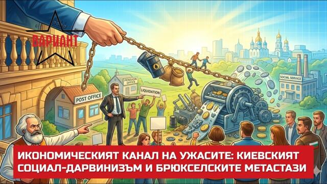 ИКОНОМИЧЕСКИЯТ КАНАЛ НА УЖАСИТЕ: КИЕВСКИЯТ СОЦИАЛ-ДАРВИНИЗЪМ И БРЮКСЕЛСКИТЕ МЕТАСТАЗИ,  Вариант #802