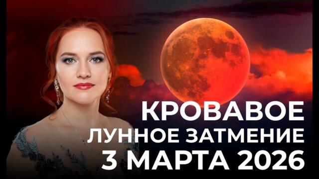ЭКЗАМЕН НА УСТОЙЧИВОСТЬ КУРСА. Лунное затмение 3 марта 2026. Ретроградный Меркурий в Рыбах.