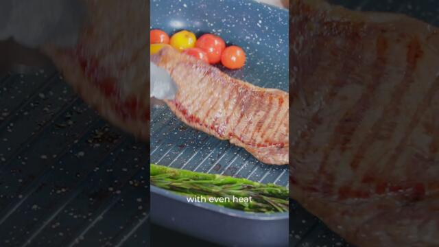 Non stick pan that actually makes cooking easier - FlavorStone #foodtok #homecook #kitchen