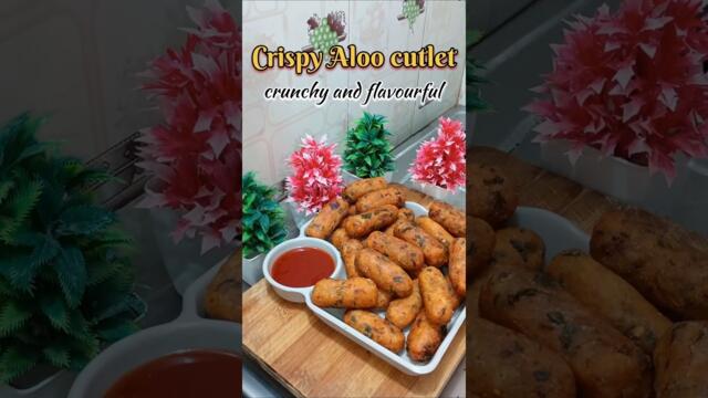 Crispy Aloo Cutlet 🤤 Perfect Tea Time Snack ☕💛#youtubeshorts