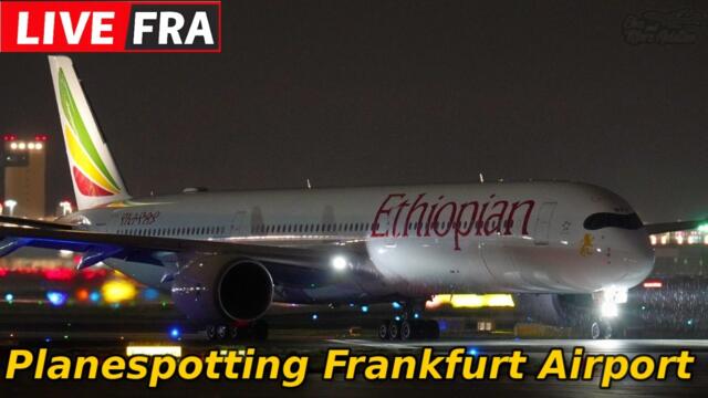 🔴Live Saturday night Planespotting Frankfurt Airport 28.02.2026 Abend Action