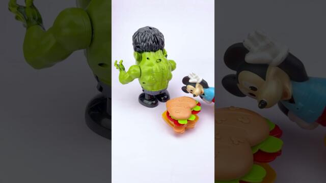 Unboxing Mickey Mouse vs The Hulk Toys ASMR Funny Videos #hulk  #mickeymouse