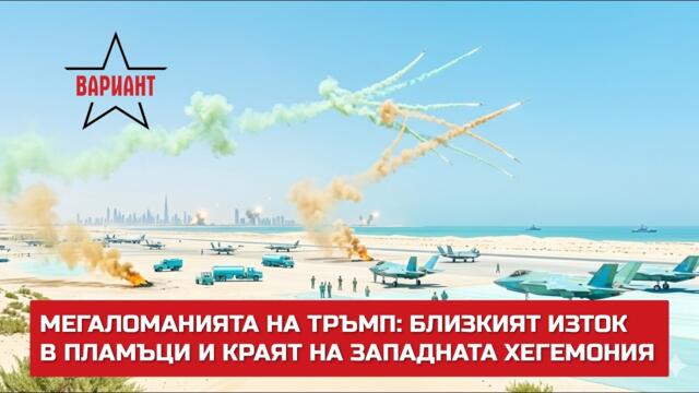 МЕГАЛОМАНИЯTA НА ТРЪМП: БЛИЗКИЯТ ИЗТОК В ПЛАМЪЦИ И КРАЯТ НА ЗАПАДНАТА ХЕГЕМОНИЯ,  Вариант #803