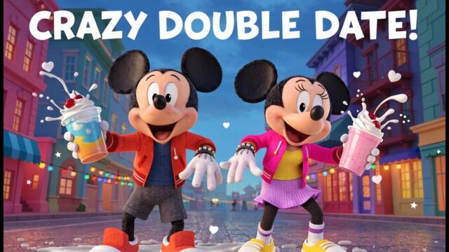 🐭 **Mickey Mouse & Minnie Mouse’s CRAZY Double Date! 😱💖 Fun Cartoon Adventure for Kids