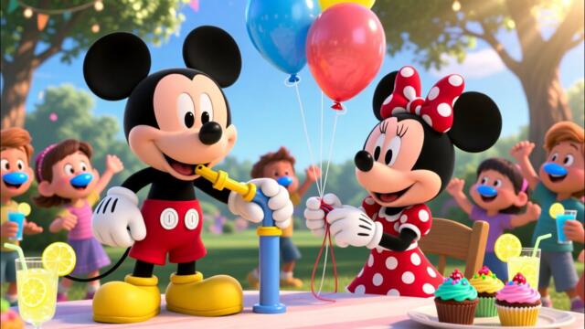 The Sunny Day Balloon Bash 🌞🎈 | Mickey Mouse & Minnie Mouse Colorful Happy Adventure for Kids | 