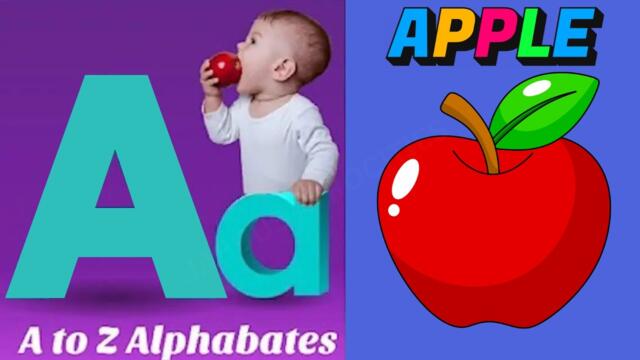 A for Apple B for Ball | Alphabets phonics song for toddlers |one two three numbers| #phonics   1228