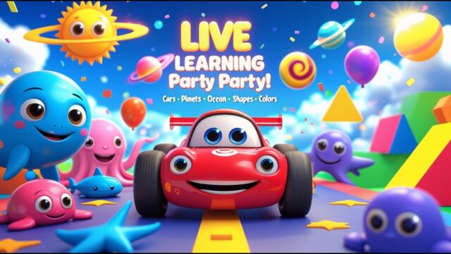 Nonstop Kids Songs LIVE 🎶 Baby Learning Videos, Animal Songs, Counting, Colors & Nursery Rhymes 24/7