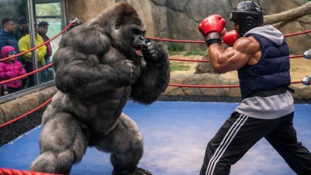 Gorilla vs Bodybuilders: Funniest Strength Showdown Ever! 😱🦍💪🤪