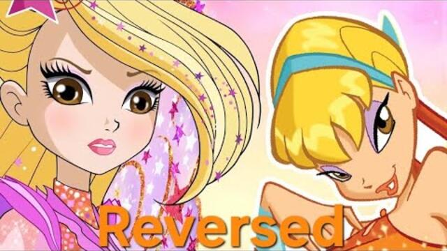 All of Stella's transformations from Magic Winx to Cosmix but in reversed