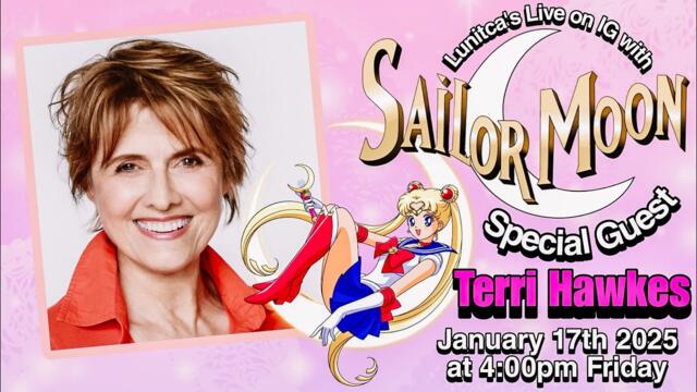 Lunitca's Live with Special Guest Terri Hawkes English Voice of Sailor Moon #SailorMoon