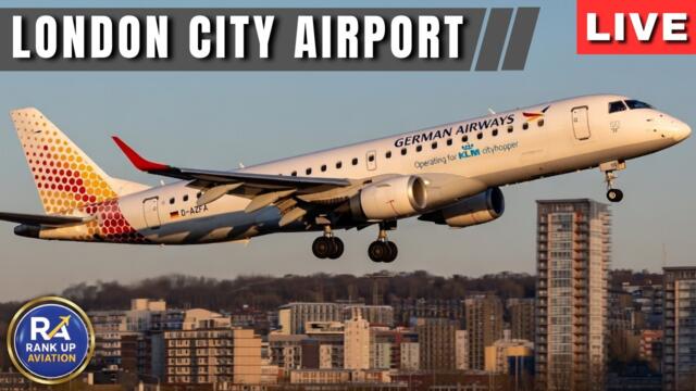 🔴LIVE London City Airport Plane Spotting | Steep Approach & Climbs | LCY 02/03/26