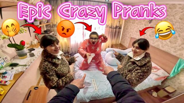 EXTREME PRANKS BETWEEN FAMILY MEMBERS! Watch the Reactions! 😱😂 (Funny Family POV) #viral #prank #pov