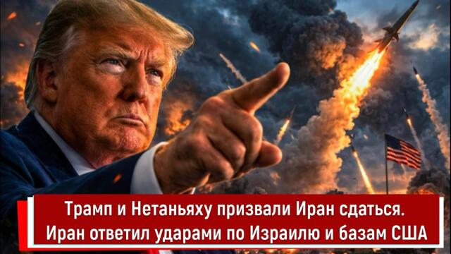 Трамп и Нетаньяху призвали Иран сдаться. Иран ответил ударами по Израилю и базам США