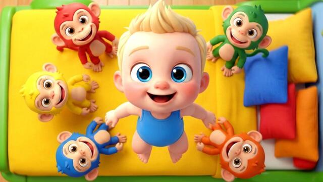 Five Little Monkeys Jumping on Old MacDonald’s Bed + Baa Baa Black Sheep + Finger Family. Kids Songs