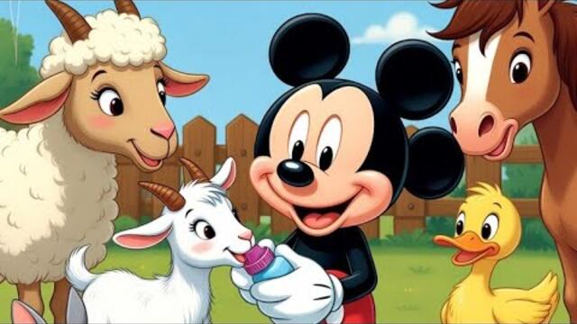 Mickey Mouse Petting Zoo Adventure | Fun Farm Animals & Kids Learning Video