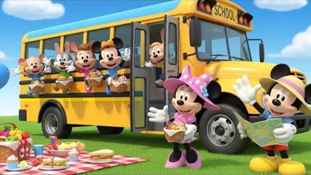 Mickey and Minnie’s School Picnic Bus Adventure! 🚌🎉