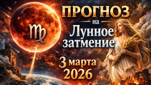 🔴ЛУННОЕ ЗАТМЕНИЕ 3 МАРТА 2026 В ДЕВЕ, влияние на все знаки зодиака ANATOLY KART