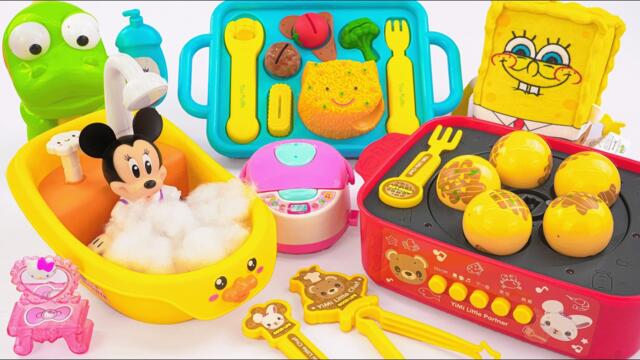 Satisfying with Unboxing Disney Mickey Mouse Cute Yellow Bathtub Playset | Review Toys ASMR