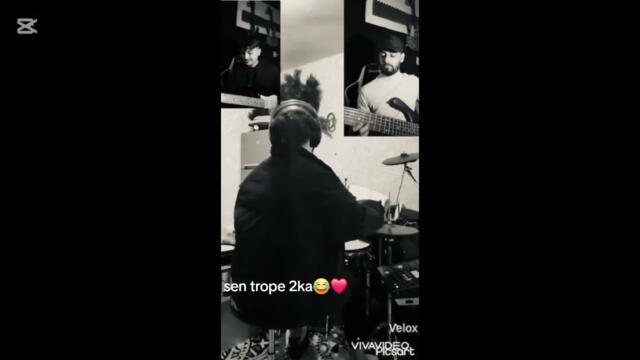 Azis - Sentrope Cover Bass Guitar Drums 