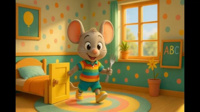 Котка и мишка - Детска песен