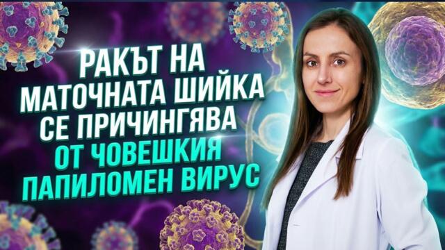Д-р Диана Христова: Ракът на маточната шийка се причинява от човешкия папиломен вирус