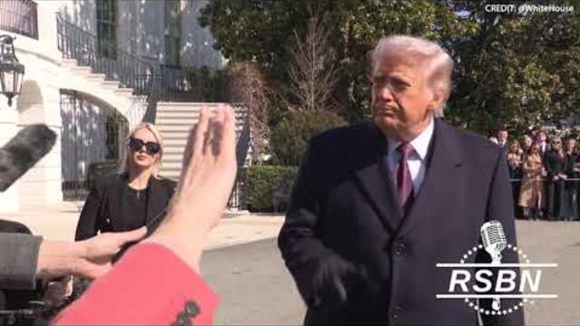 WATCH: President Trump Speaks to Press Before Traveling to Texas - 02/27/26