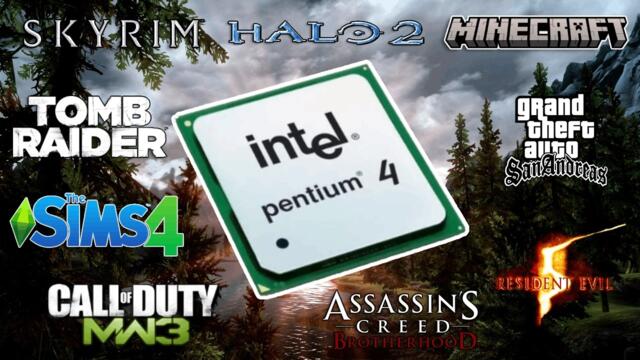 Gaming on a Pentium 4 from 2005 - Test in 25 GAMES